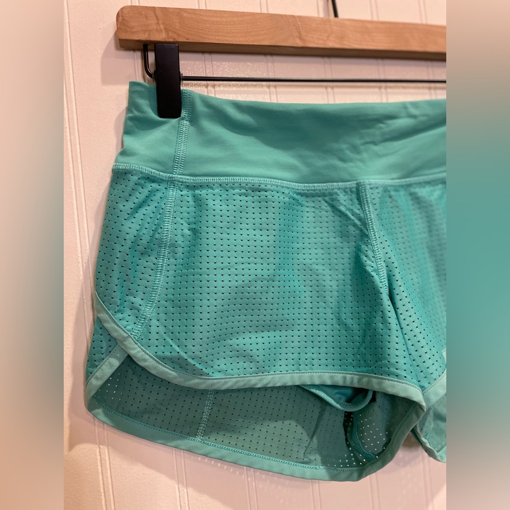 LULULEMON Speed Short (Mesh) in Bali Breeze Size 2 RARE HTF Unicorn - Picture 8 of 13
